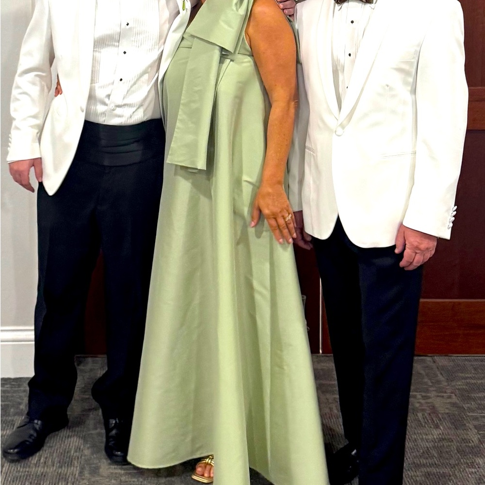 Bernadette “Winnie” Elegant Mint Green Evening Gown.